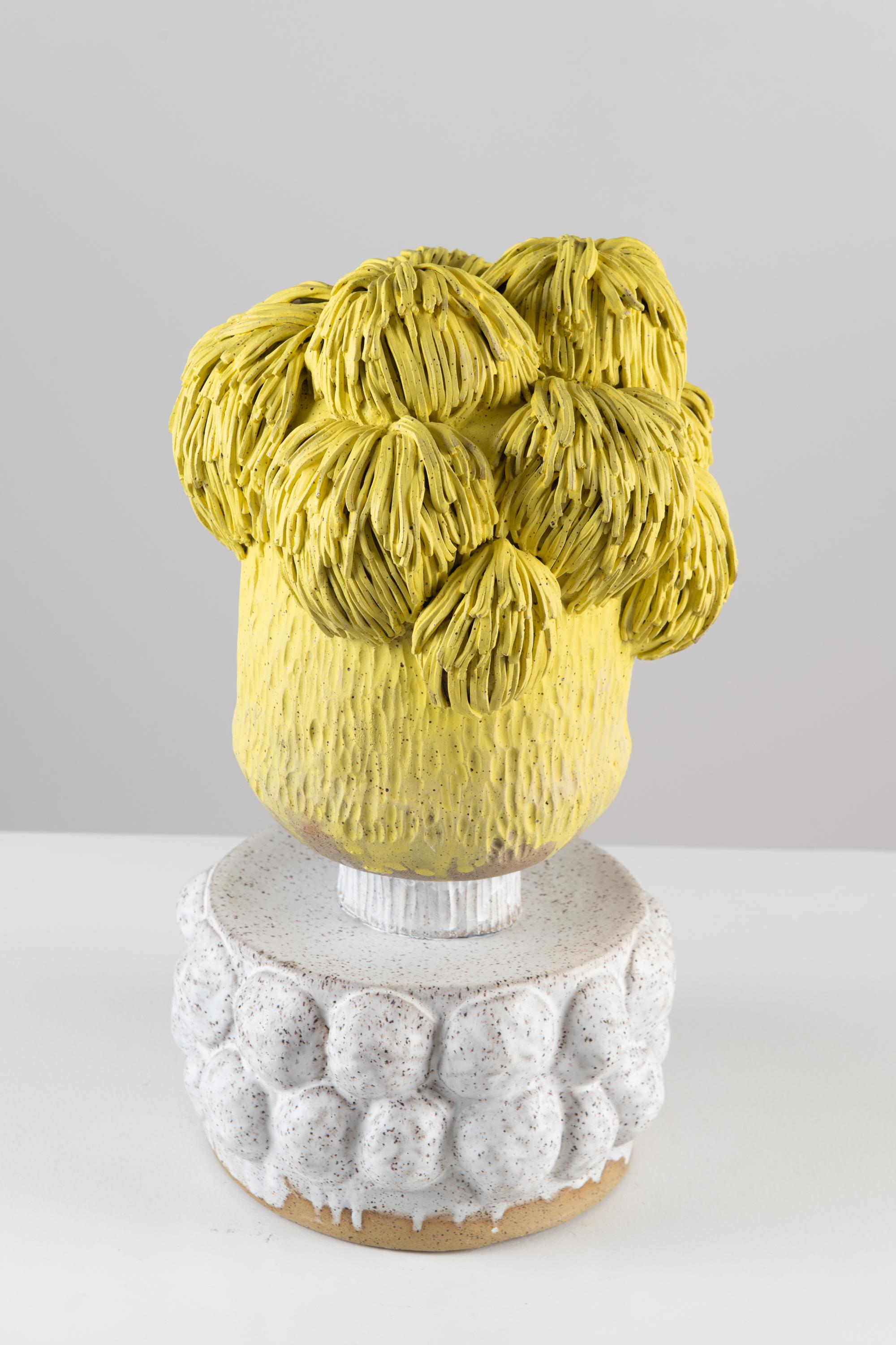 Pom Sculpture in Glazed Ceramic by Trish DeMasi In New Condition For Sale In Philadelphia, PA