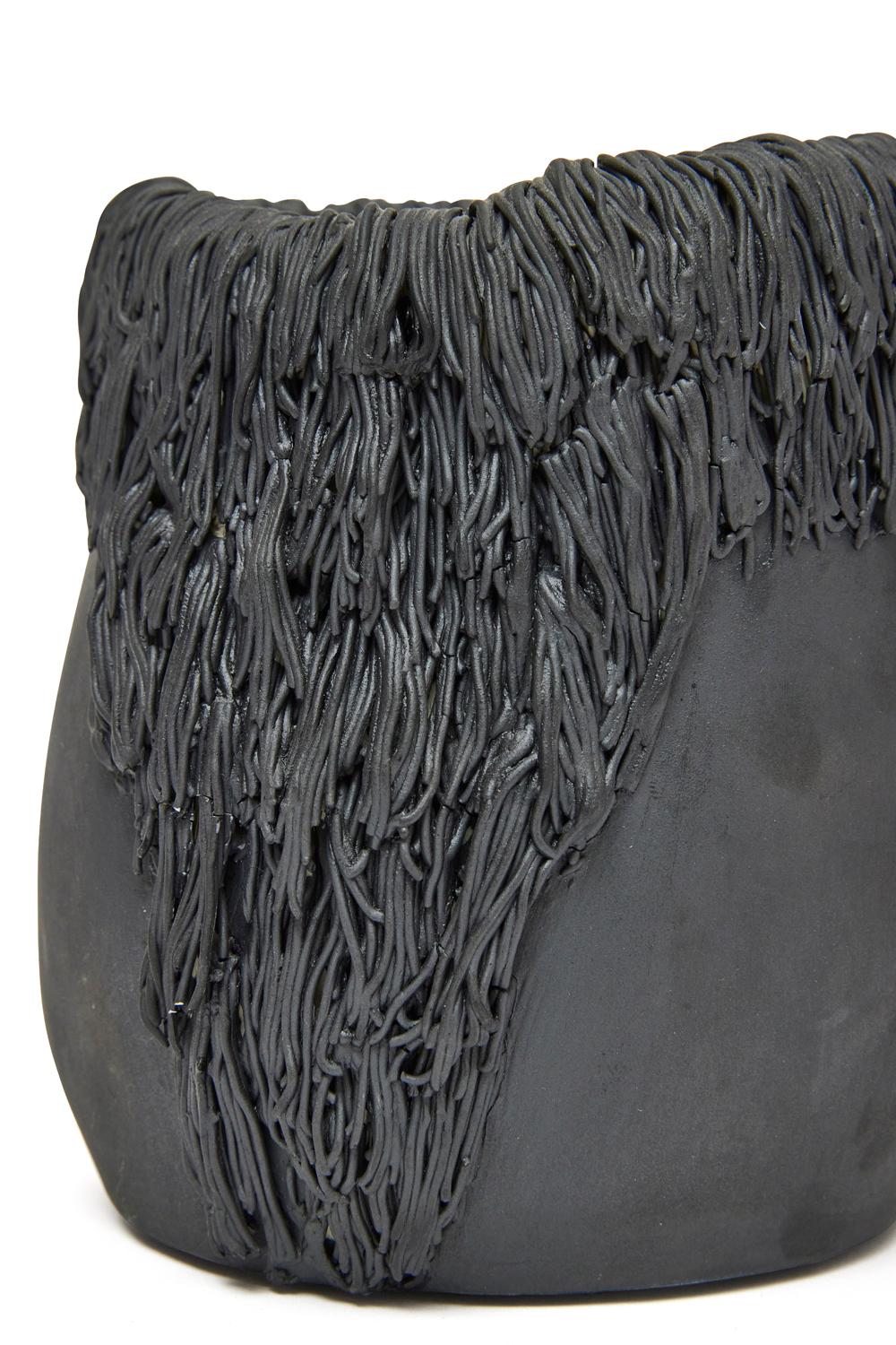 Contemporary Pom Vessel in Glazed Ceramic by Trish DeMasi For Sale