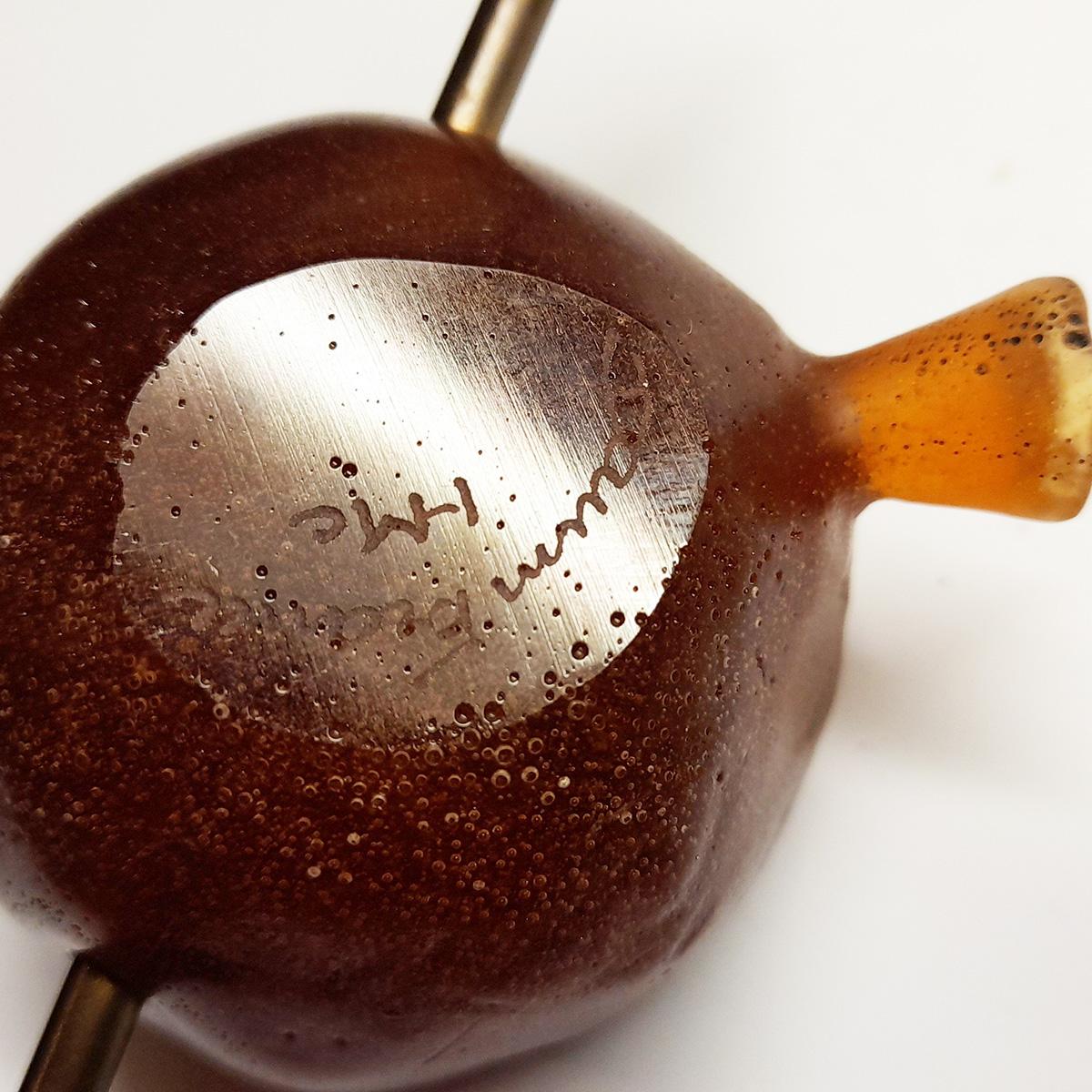 Modern Pomegranate and Arrow Paperweight by Hilton McConnico for Daum, France, 1990s.