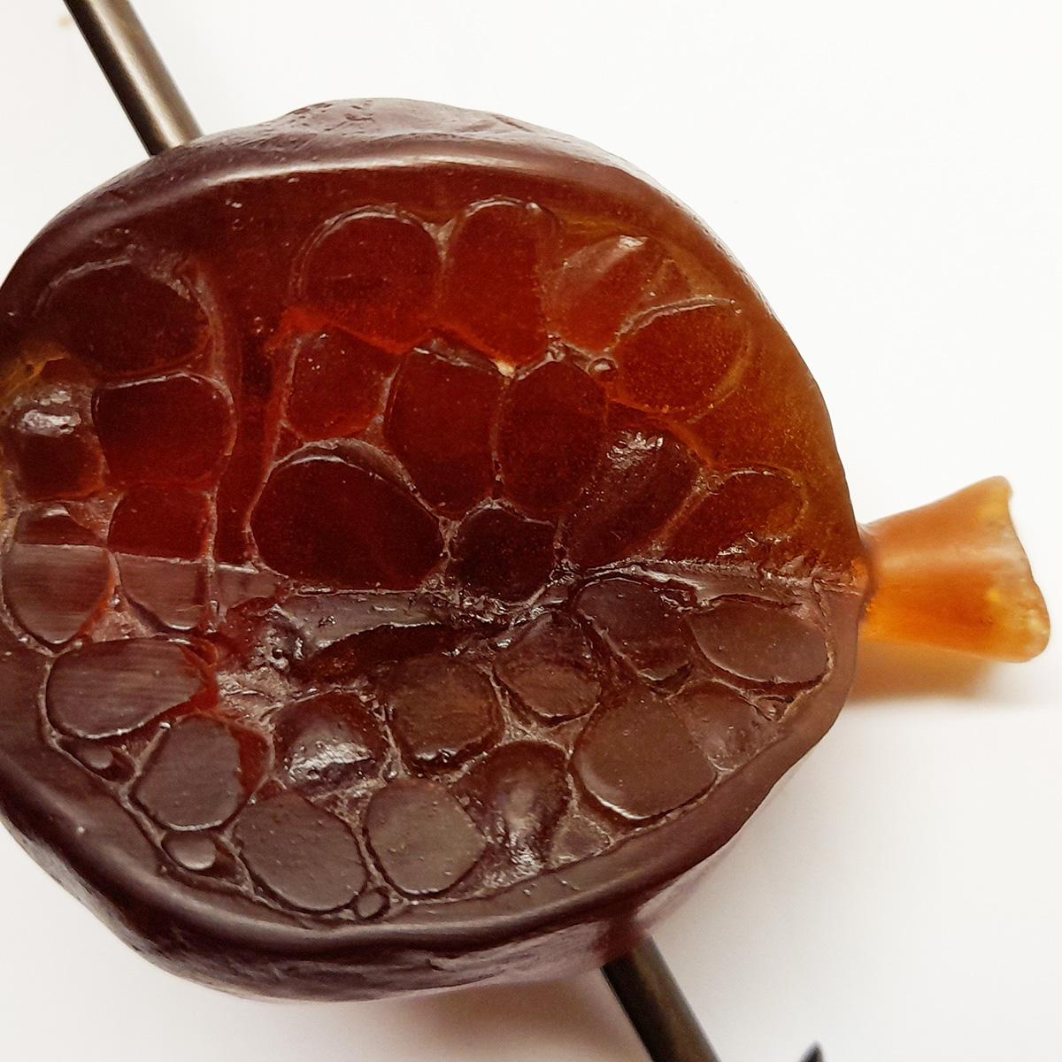French Pomegranate and Arrow Paperweight by Hilton McConnico for Daum, France, 1990s.