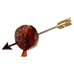 Pomegranate and Arrow Paperweight by Hilton McConnico for Daum, France, 1990s.