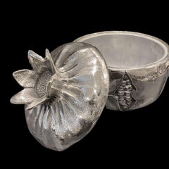 Pomegranate Ice Bucket Designed by Mauro Manetti, Silver Plated, circa 1970