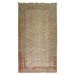 Granatapfel Khotan Shabby Chic Ende des 19. Jahrhunderts Großer Galeriegroßer Teppich