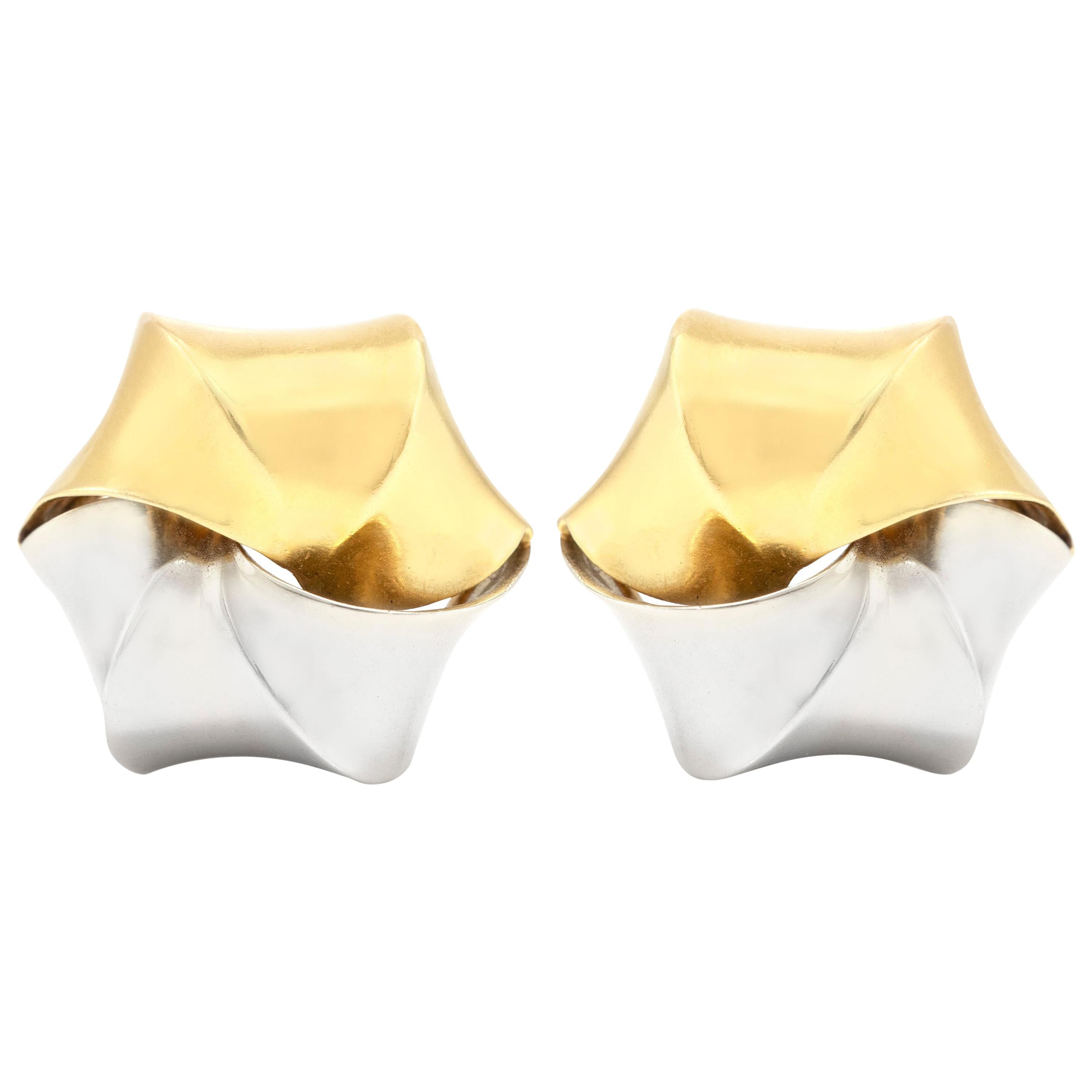 Pomellato Two-Toned Clip-On Earrings For Sale