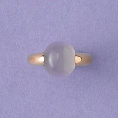 Pomellato 18 Carat Rose Gold Ring with a Cabochon Cut Chalcedon