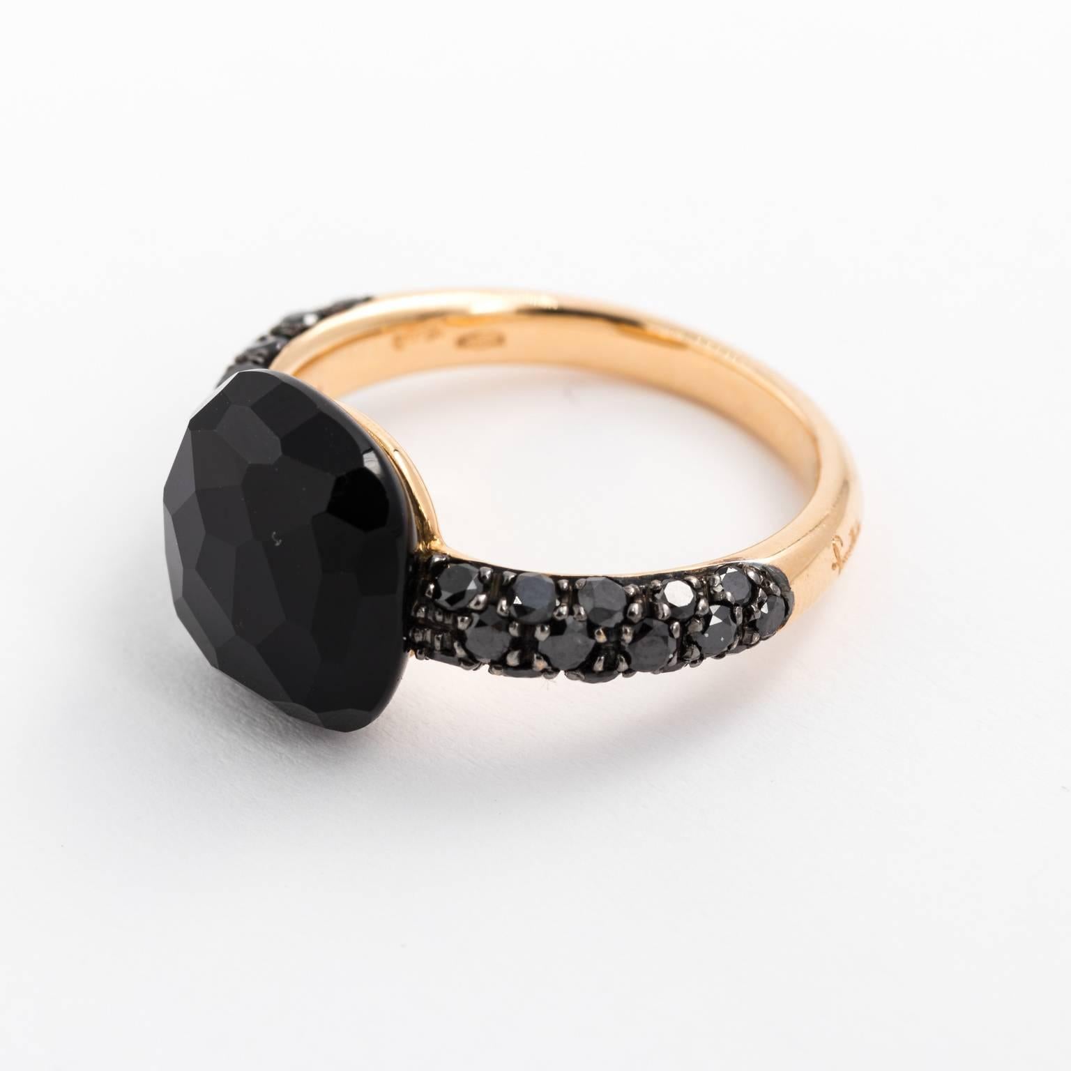 pomellato black diamond ring