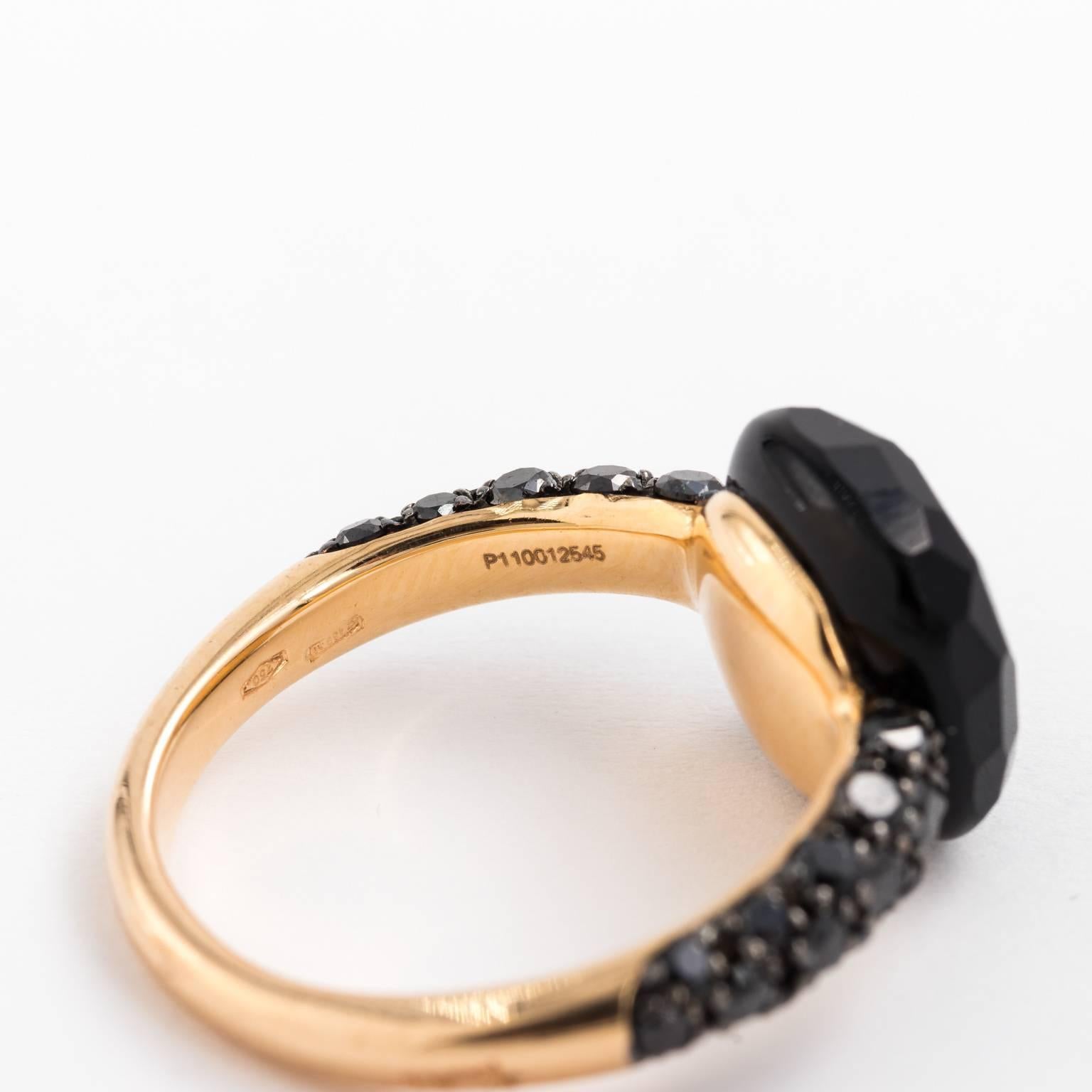 Contemporary Pomellato 18 Karat Black Diamond Ring