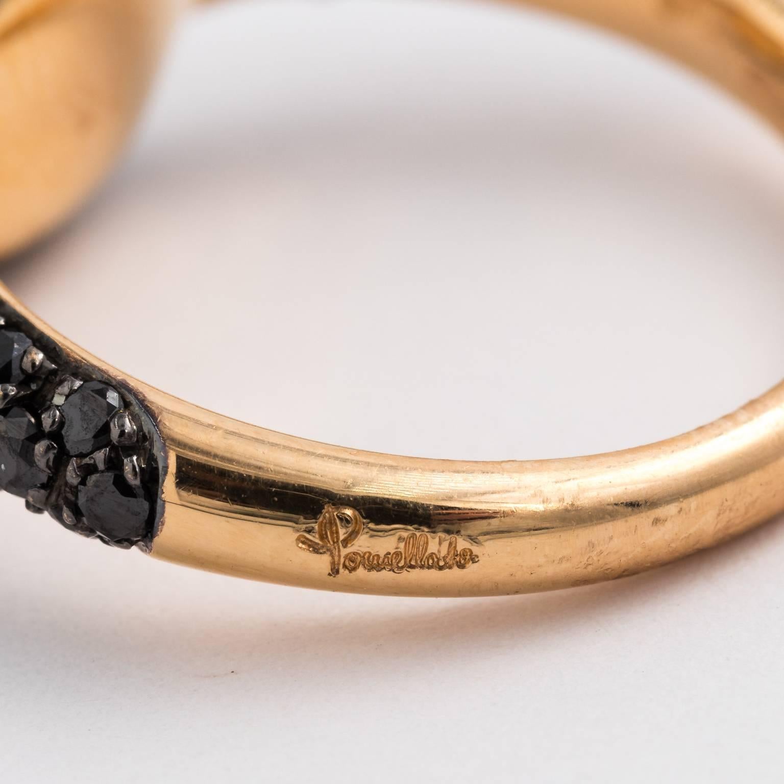 Women's Pomellato 18 Karat Black Diamond Ring