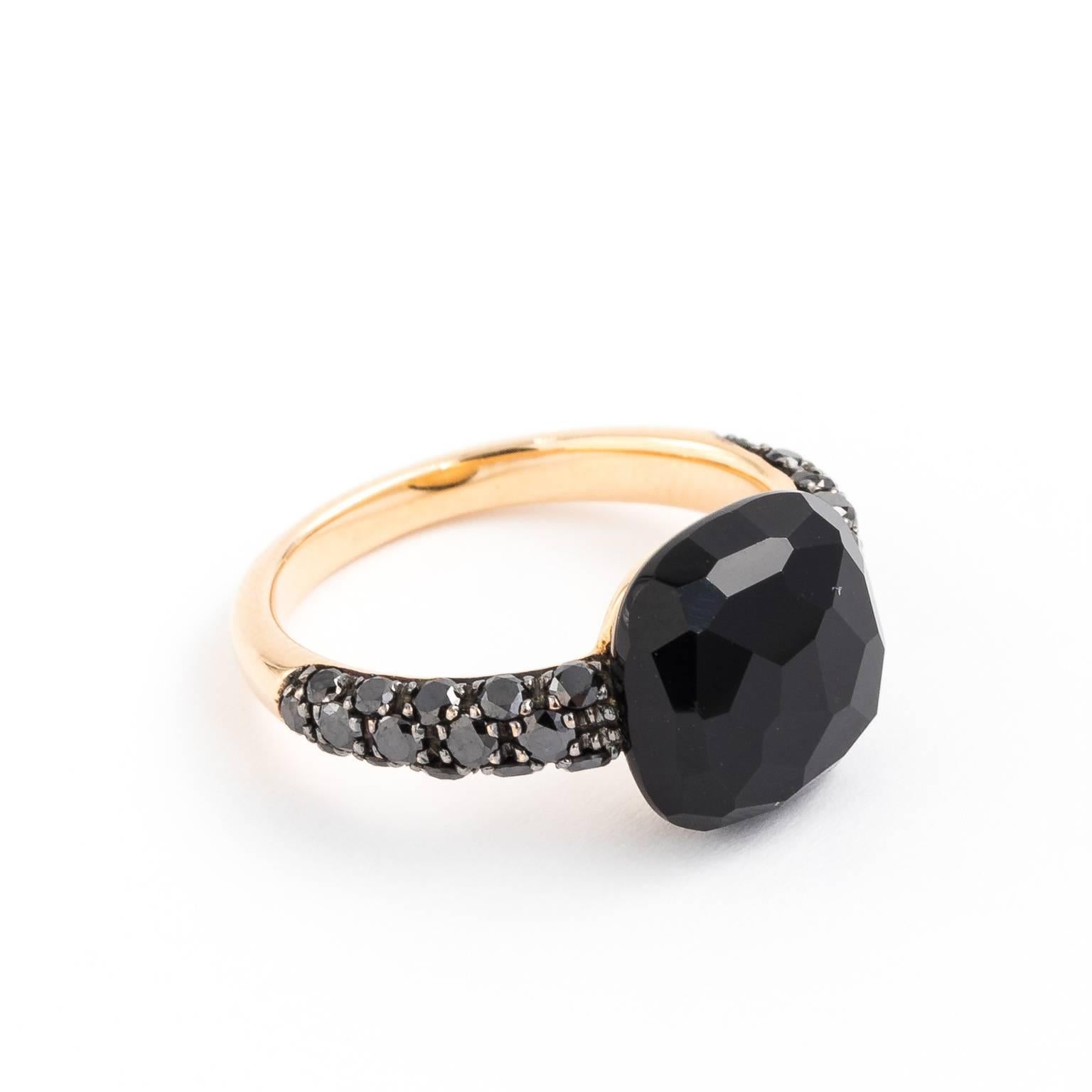 Pomellato 18 Karat Black Diamond Ring 2