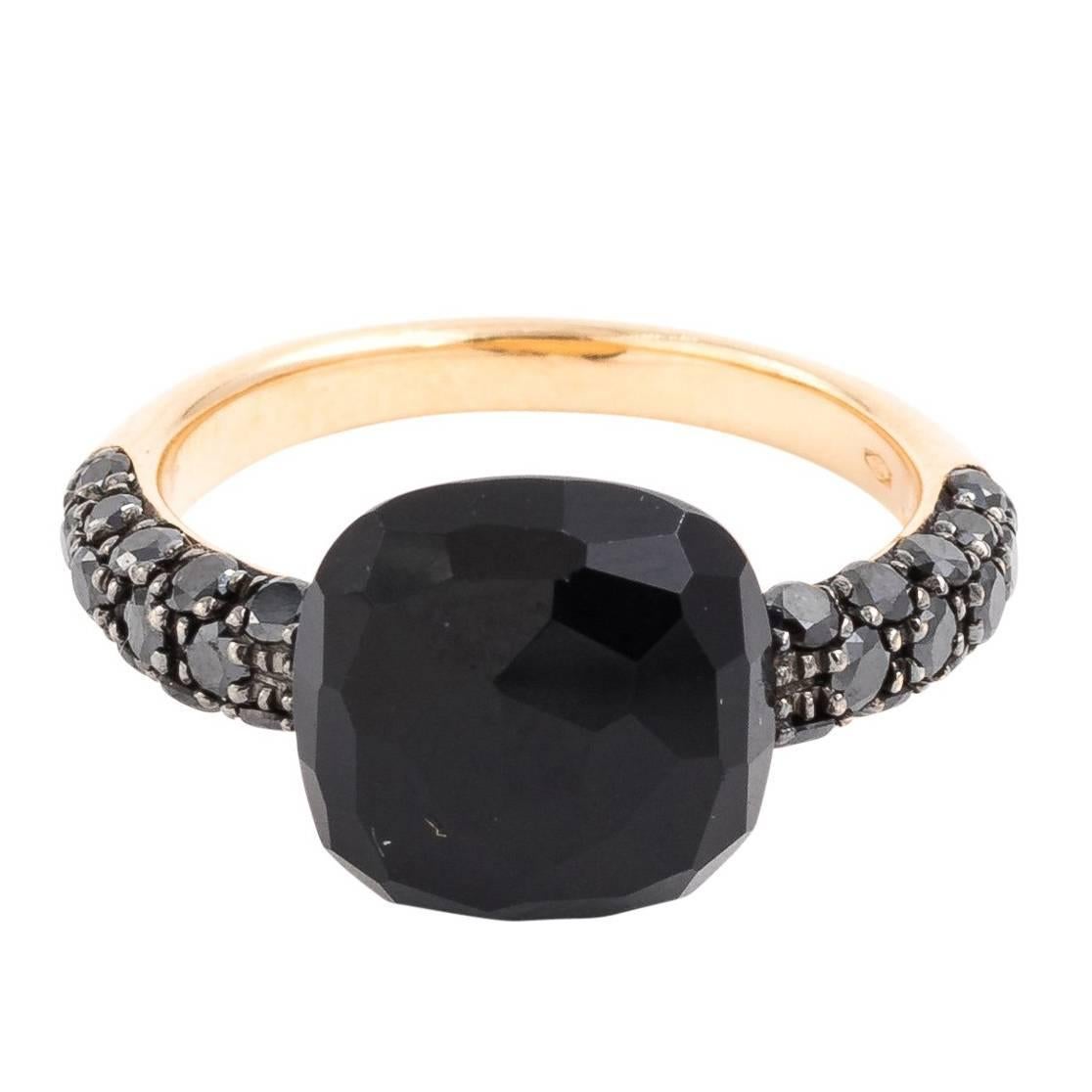 Pomellato 18 Karat Black Diamond Ring