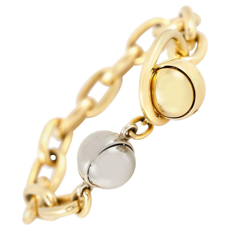 Pomellato Two-Toned "Boule" Link Bracelet For Sale at 1stDibs | pomellato  bracelet gold, pomellato link bracelet, boule bracelet