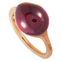 Pomellato 18 Karat Rose Gold Rhodolite Garnet Cabochon Ring
