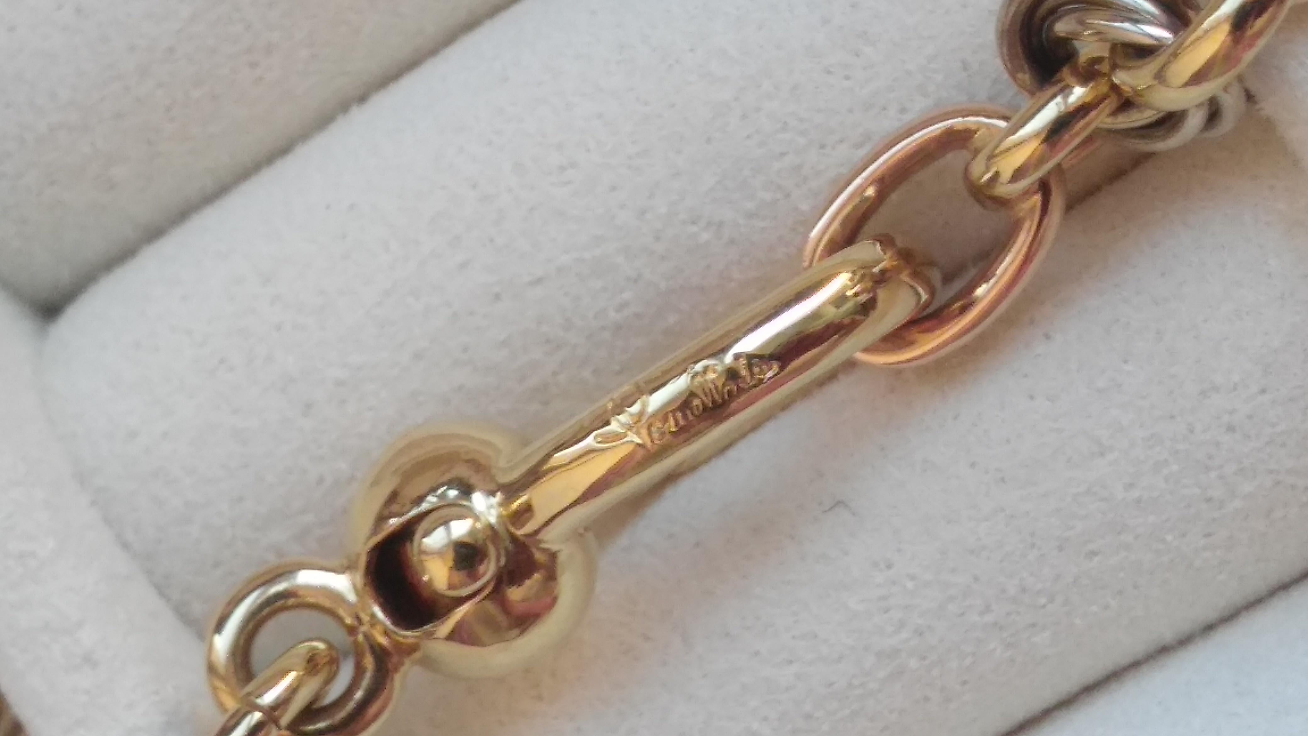 Pomellato 18 Karat Tri-Color Gold Gliederhalskette (Künstler*in) im Angebot