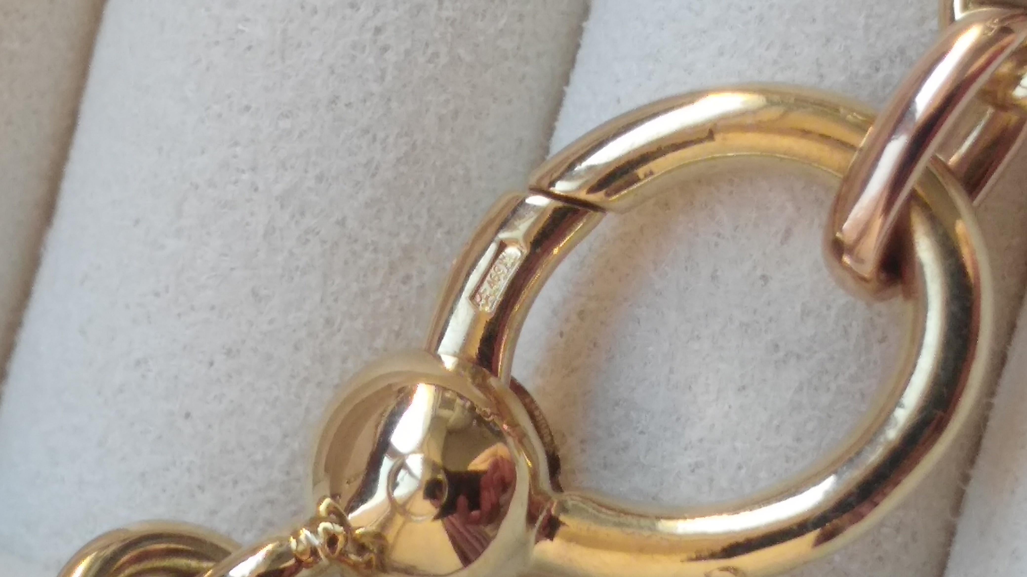 Pomellato 18 Karat Tri-Color Gold Gliederhalskette für Damen oder Herren im Angebot