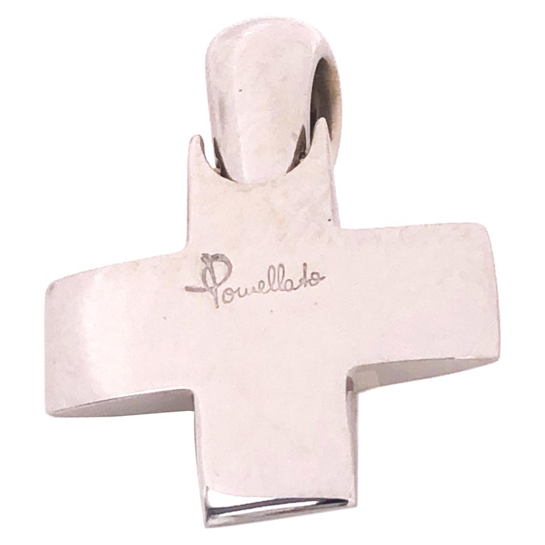 Pomellato Croce Piccola Oro Bianco Croce Argento Pomellato