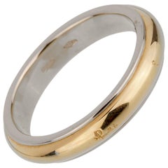 Pomellato 18 Karat White Yellow Band Ring