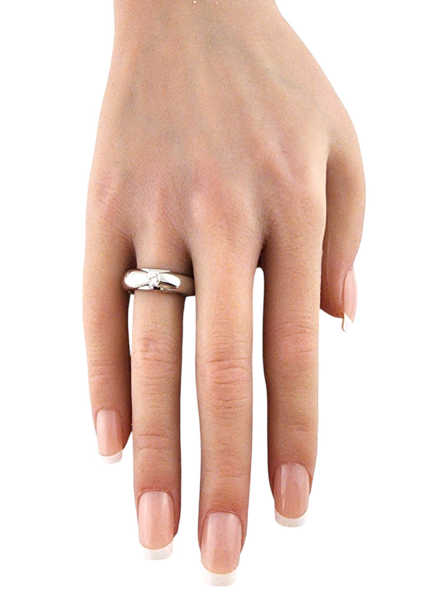 Pomellato, bague en or blanc et jaune 18 carats avec diamants taille 6,5 n° 19788 en vente 1