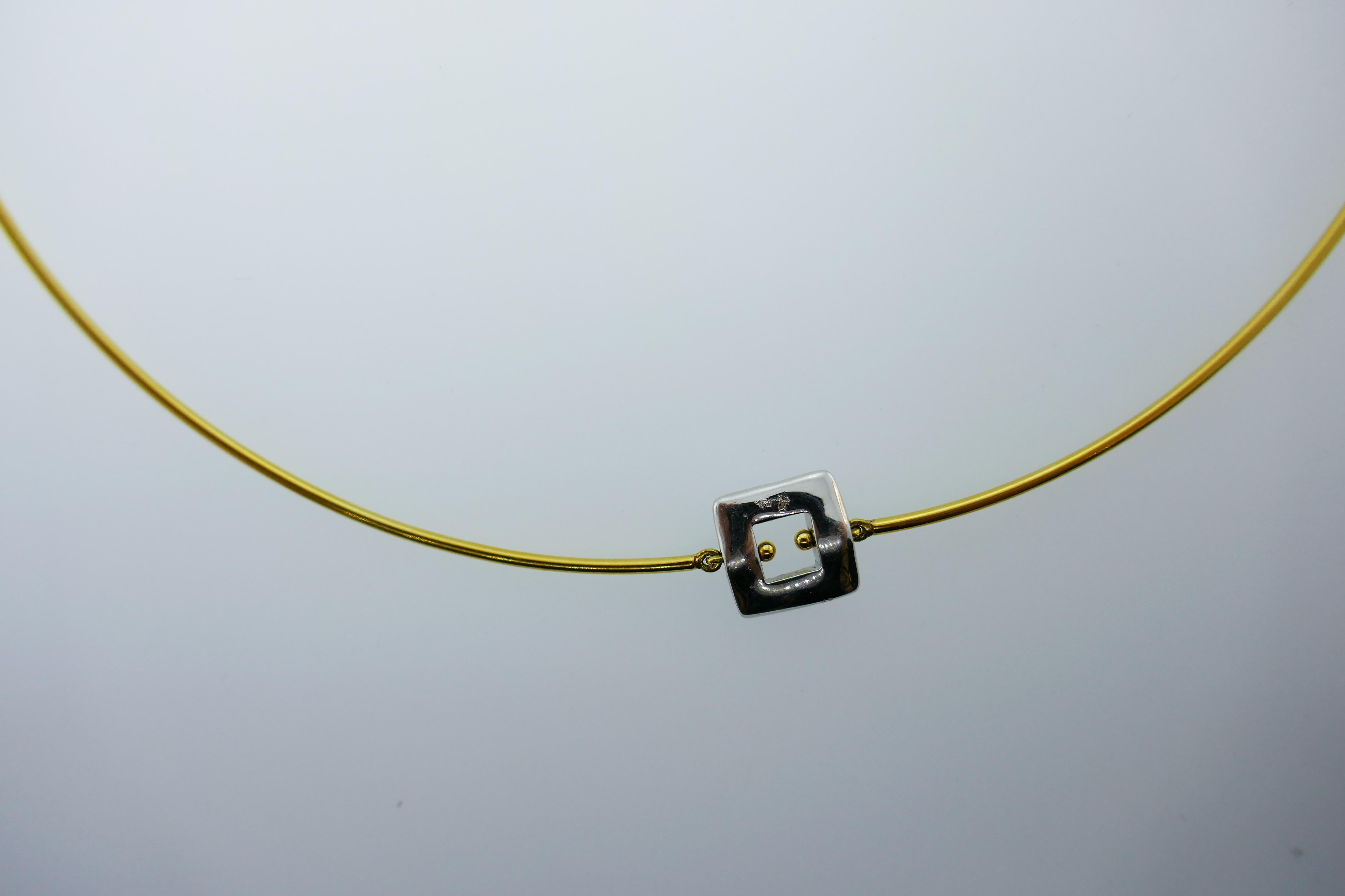 Pomellato 18 Karat Yellow Gold and Diamond Necklace In Excellent Condition In Beverly Hills, CA