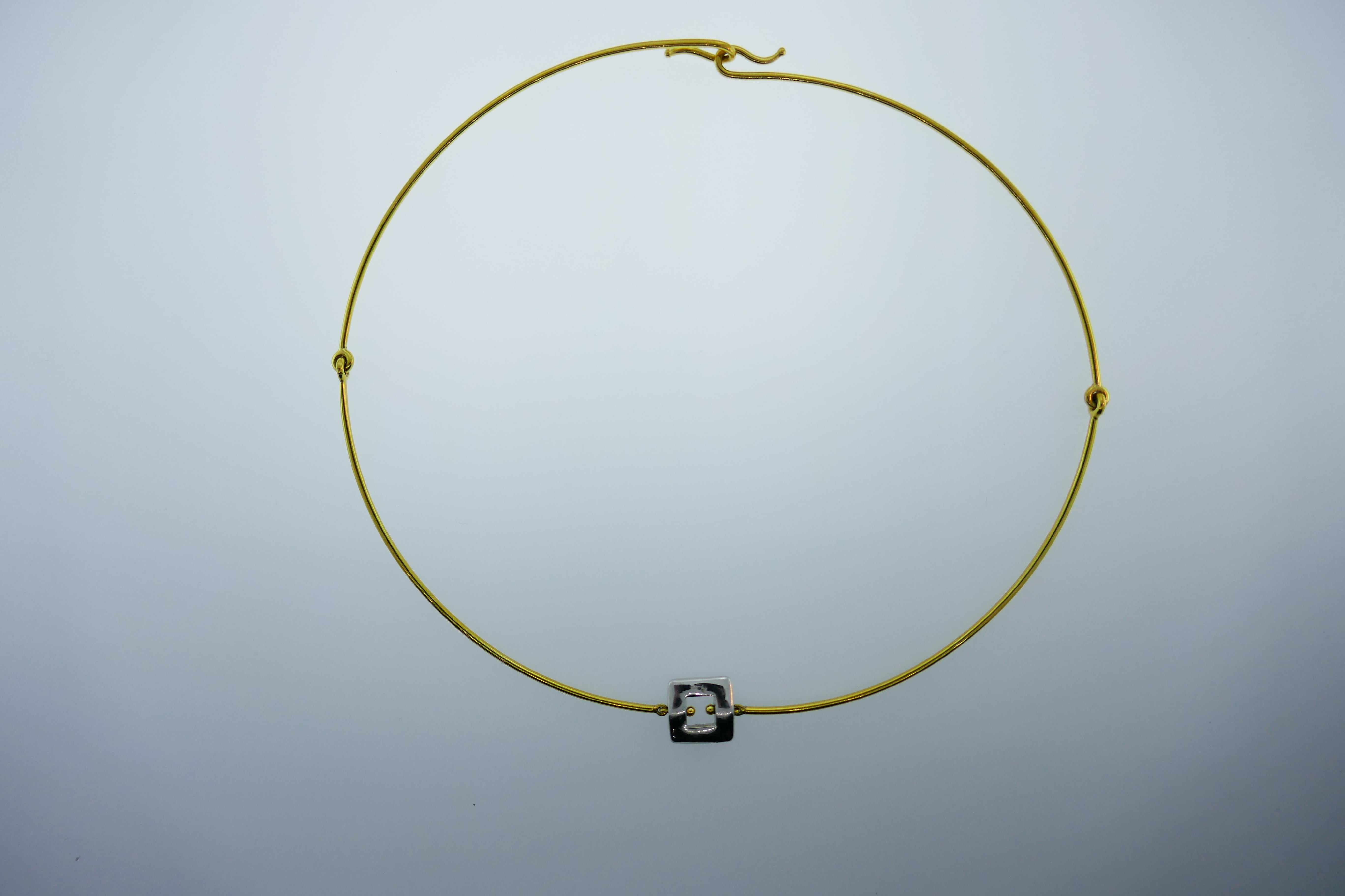 Women's Pomellato 18 Karat Yellow Gold and Diamond Necklace