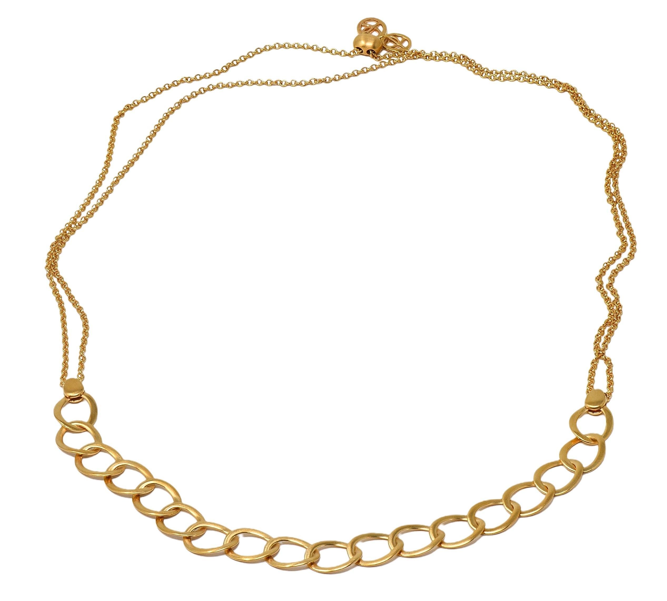 Pomellato - Collana a catena regolabile Bera in oro giallo 18 carati In condizioni ottime in vendita a Philadelphia, PA