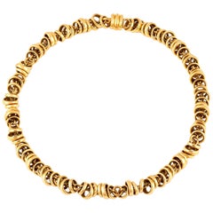 Pomellato 18 Karat Yellow Gold Chocher Necklace