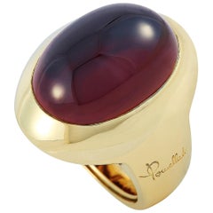 Pomellato 18 Karat Yellow Gold Garnet Ring