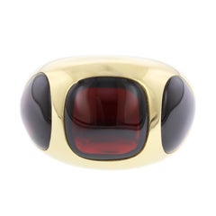 Pomellato 18 Karat Yellow Gold Garnet Ring