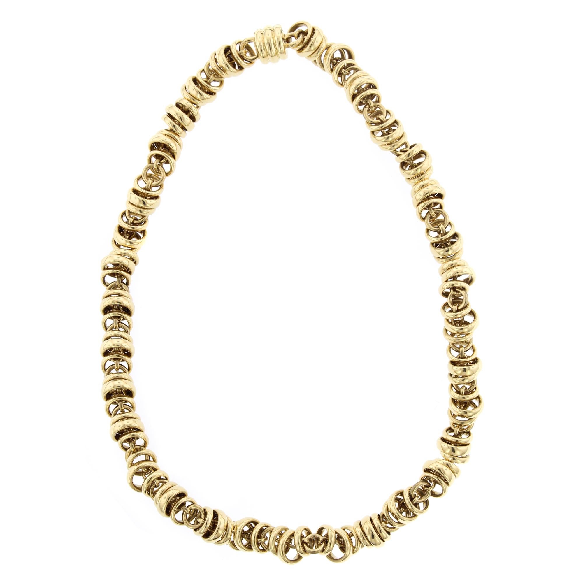 Pomellato 18 Karat Yellow Gold Necklace, Italy For Sale