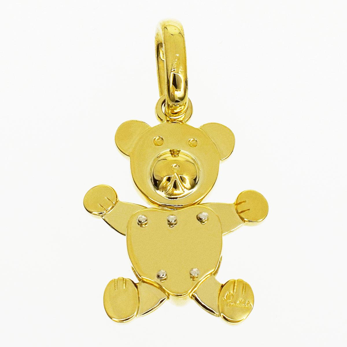 Brand:Pomellato
Name:Orsetto Bear pendant top
Material:750 K18 YG Yellow Gold
Weight:7.5g（Approx）
Size:(Included Vatican) H33mm×W19mm / H1.29
