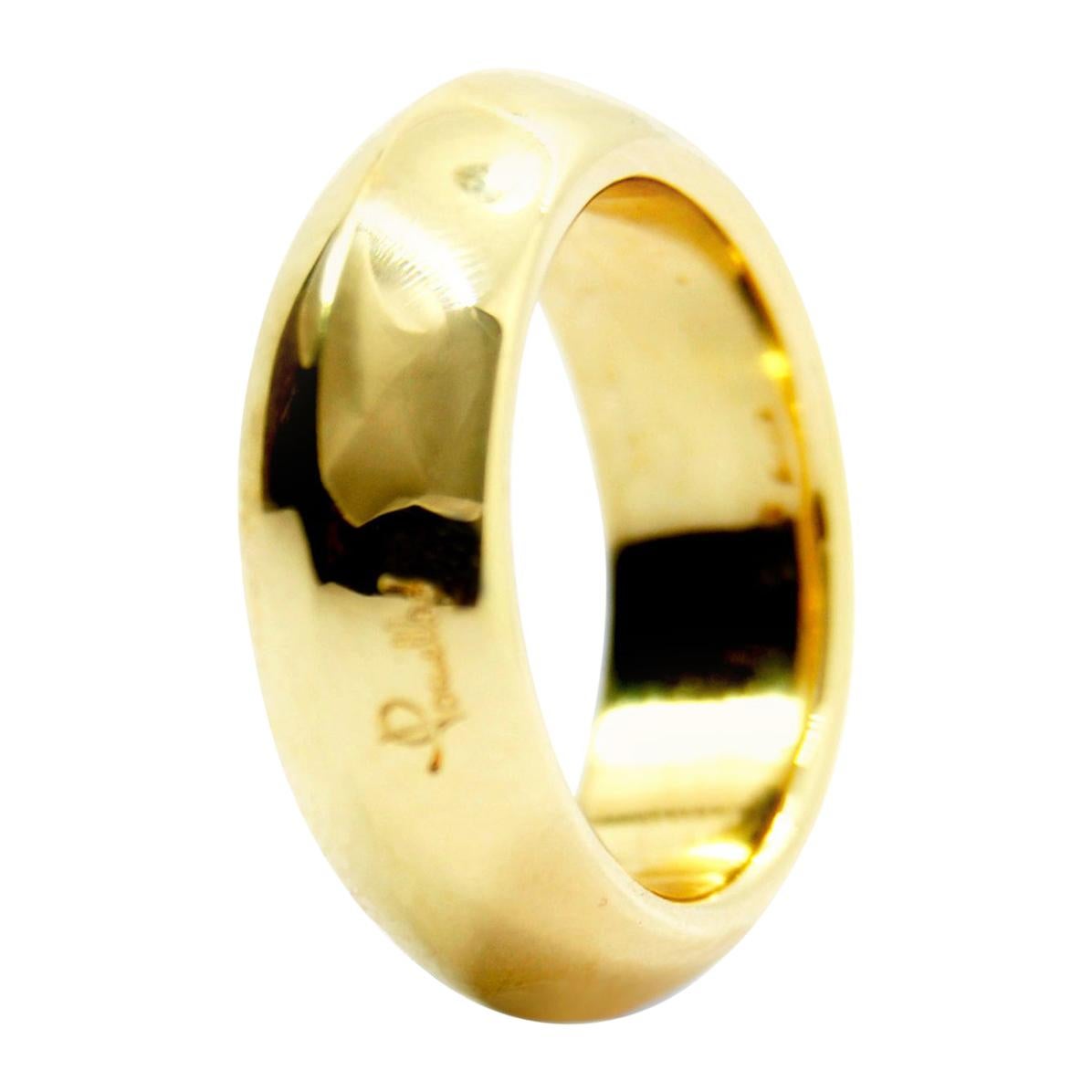 Pomellato 18 Karat Yellow Gold Solid Ring Iconic and Classic Pomellato