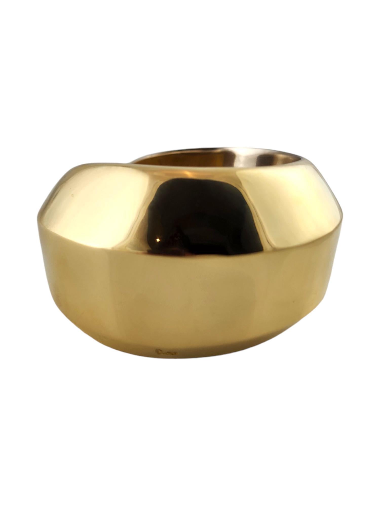 Contemporary Pomellato 18 Karat Yellow Gold Wide Cuff Bracelet #18896
