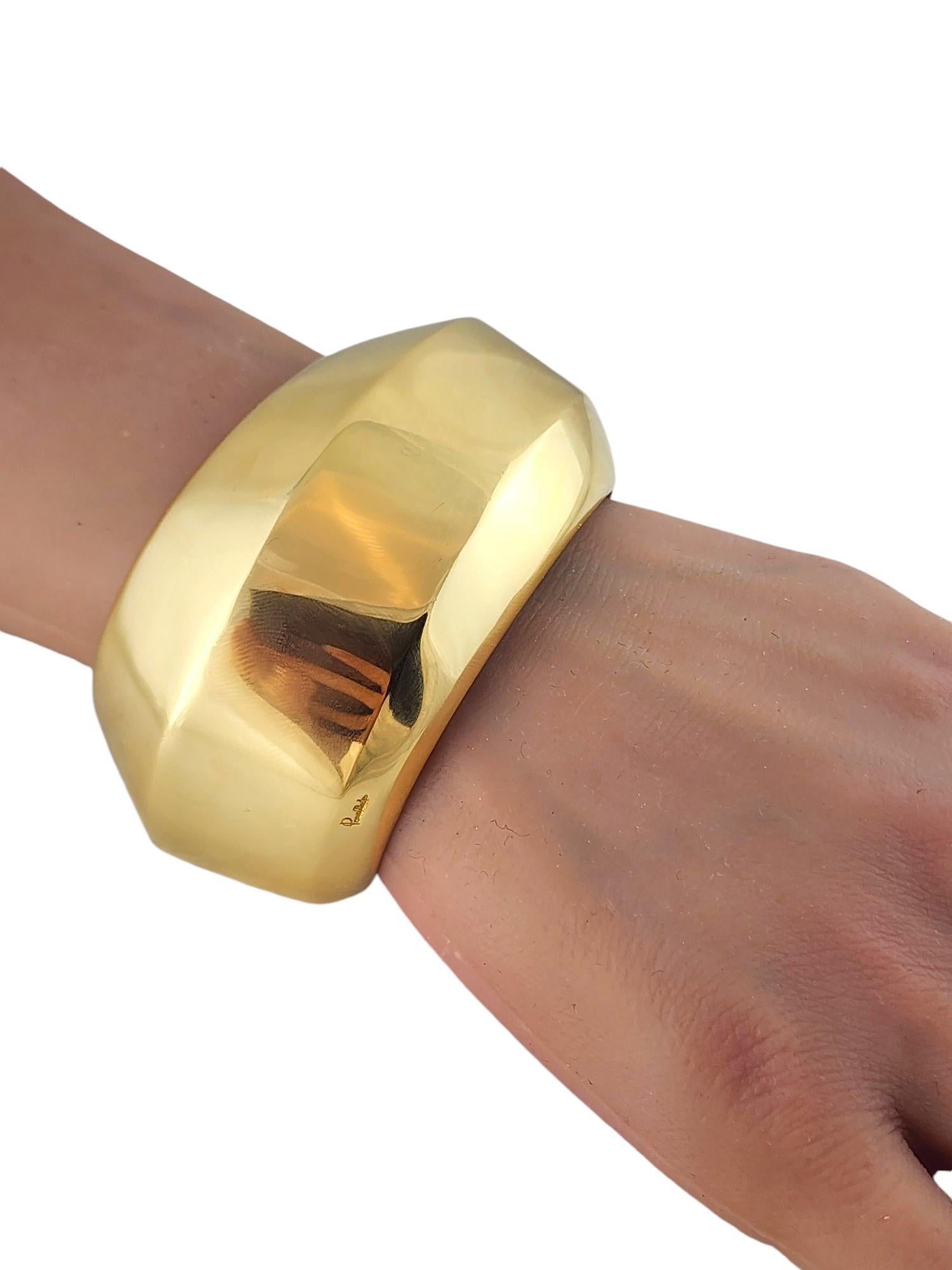 Pomellato 18 Karat Yellow Gold Wide Cuff Bracelet #18896 3