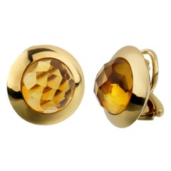 Pomellato 18ct Citrine Yellow Gold Clip On Earrings