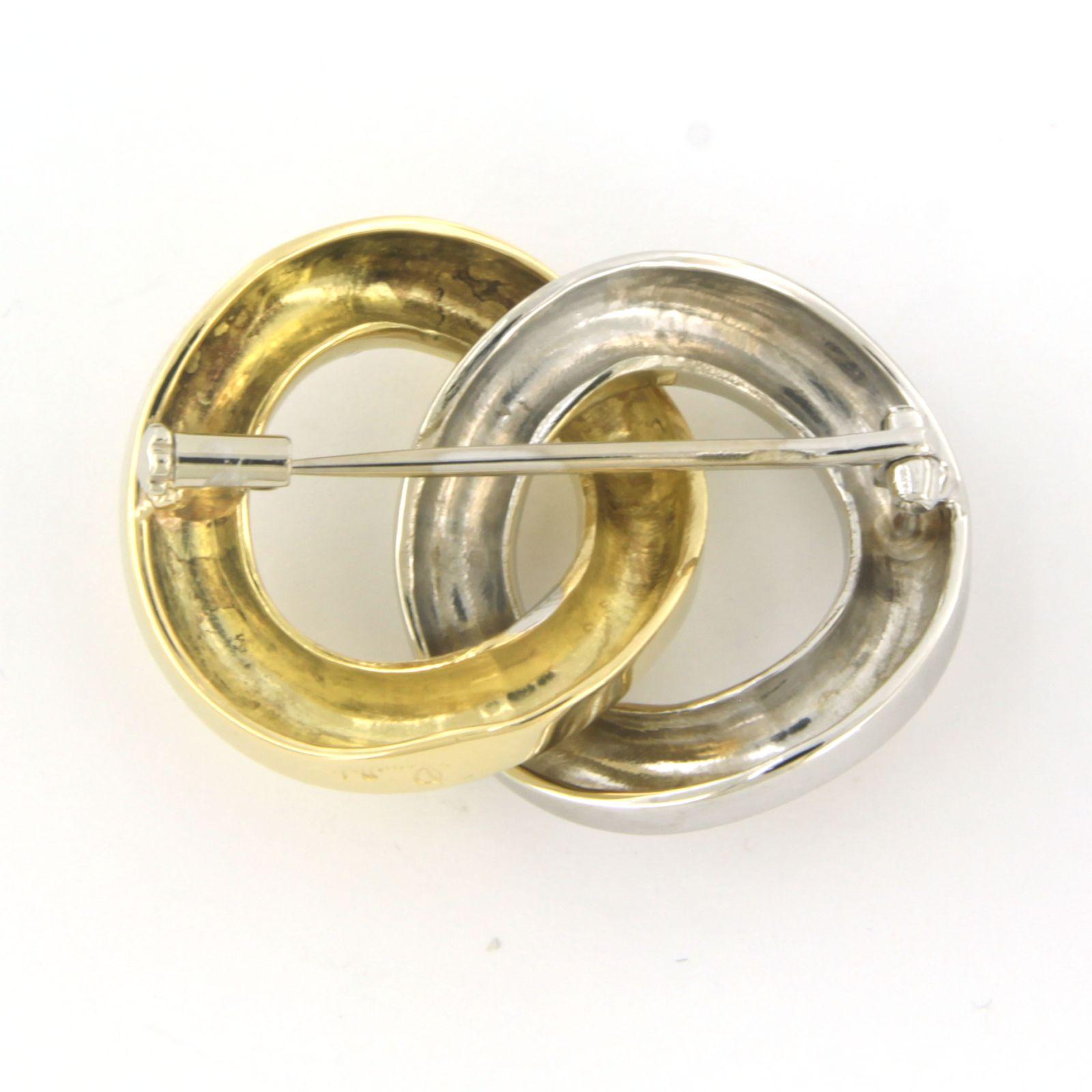 Modern POMELLATO - 18k bicolour gold brooch - 14.3 grams For Sale