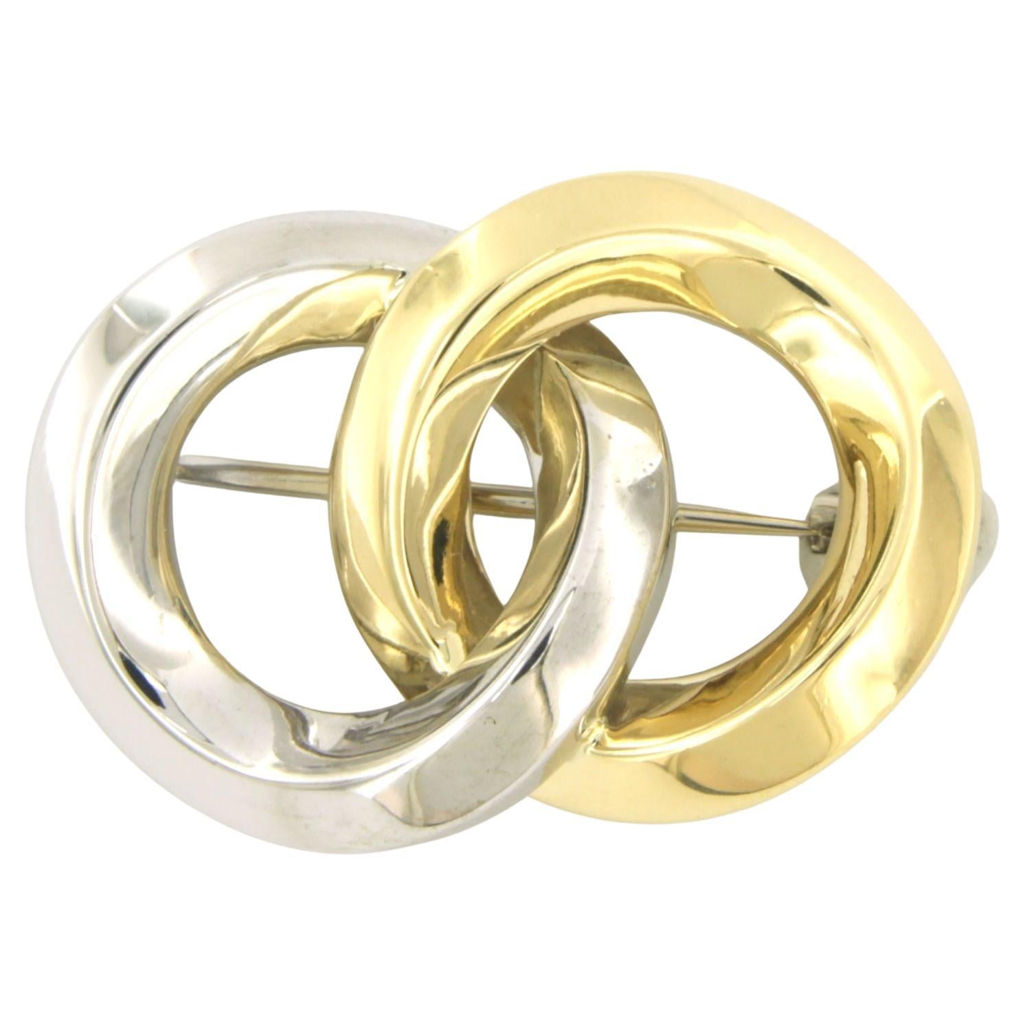 POMELLATO - 18k bicolour gold brooch - 14.3 grams For Sale