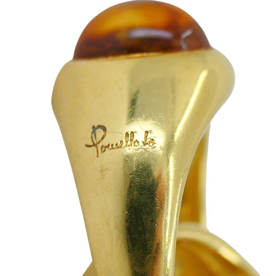 Pomellato 18k Gold Citrine Interwoven Duo Ring For Sale 6