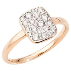 Pomellato Anillo de oro rosa de 18 quilates con diamante blanco Sabbia PAB9032O7000DB000