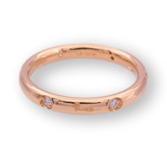 Pomellato 18K Rose Gold Lucciole Diamond .13ct Band Ring