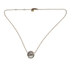 Pomellato 18K Rose Gold Malachite & Diamond Pom Pom Dot Necklace #21962