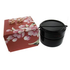 Pomellato Pendientes Bombe Omega de Oro Amarillo Rosado de 18k con Mosaico de Cuarzo Rosa