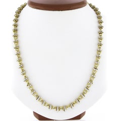 Pomellato 18k Tri Color Gold Polished Ring W/ Cable Link Chain Necklace