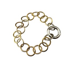 Pomellato Pulsera de eslabones Lucciole de oro tricolor de 18 quilates y diamantes #20666