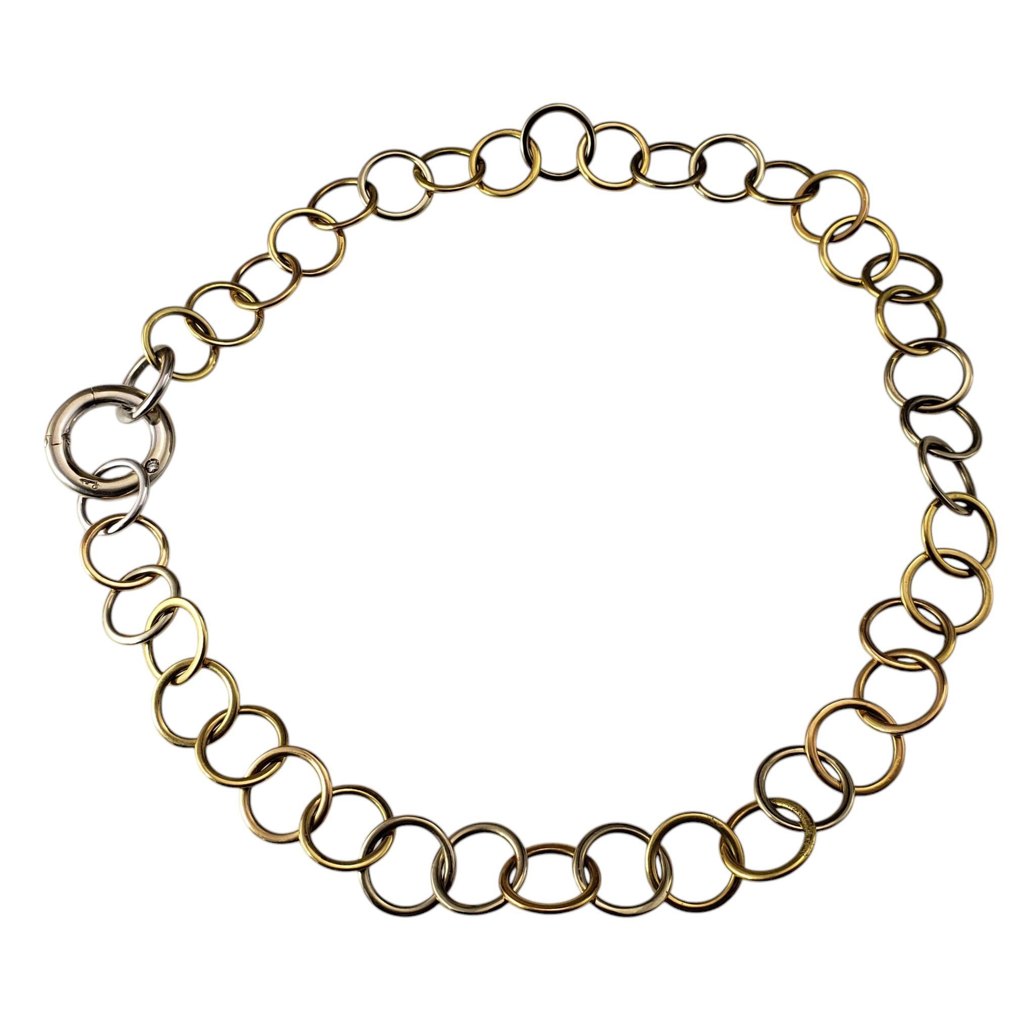 Pomellato 18K Tricolor Gold und Diamant Lucciole Gliederhalskette #20659 (Brillantschliff) im Angebot