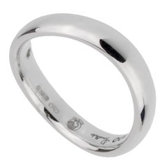 Pomellato 18k Weißgold Wave Band Ring Sz 5