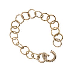 Pomellato Bracciale vintage con diamanti a catena in oro bianco, rosa e giallo 18 ct.