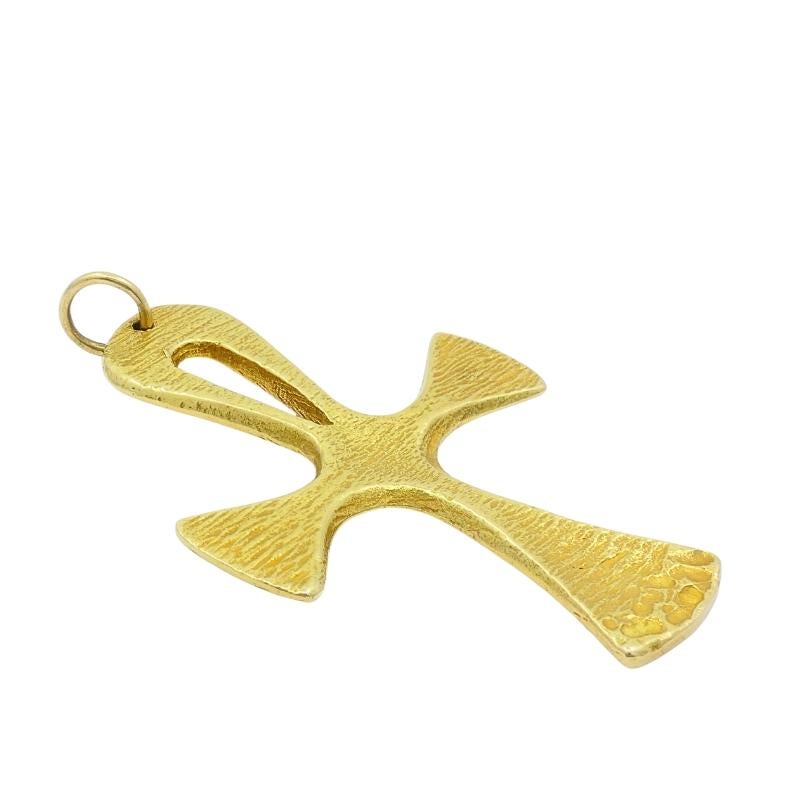 Pomellato 18k Gelbgold Ankh-Kreuz-Anhänger für Damen oder Herren im Angebot