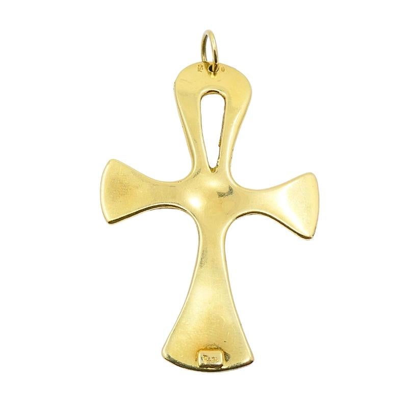 Pomellato 18k Gelbgold Ankh-Kreuz-Anhänger im Angebot 1