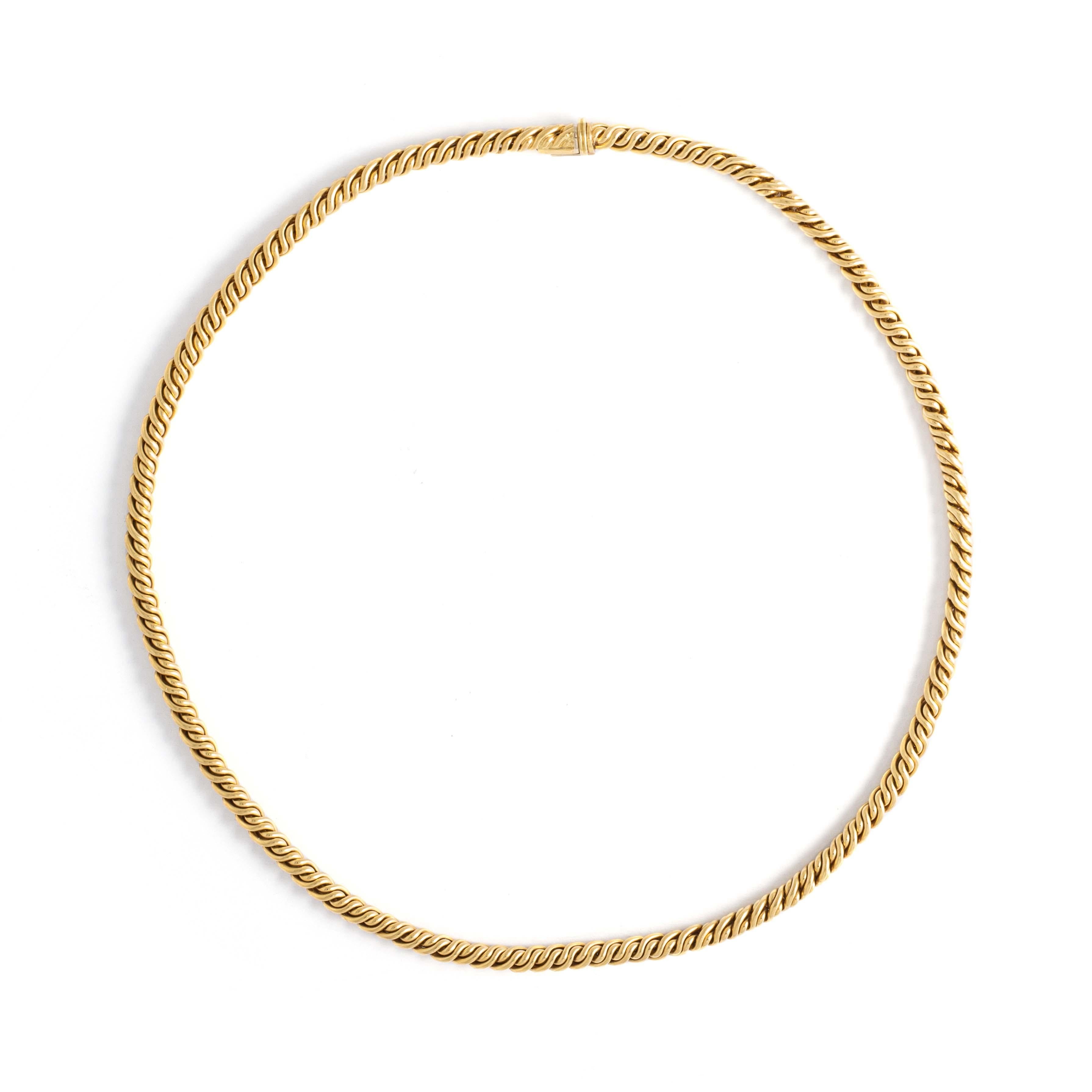 Pomellato. 18K yellow gold Chain. 
Signed Pomellato.
Wear consistent with age and use. Length: 40.00 centimeters. 
Gross weight: 51.38 grams.