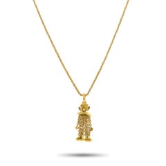 Pomellato 18 Karat Yellow Gold Clown Pendant Necklace