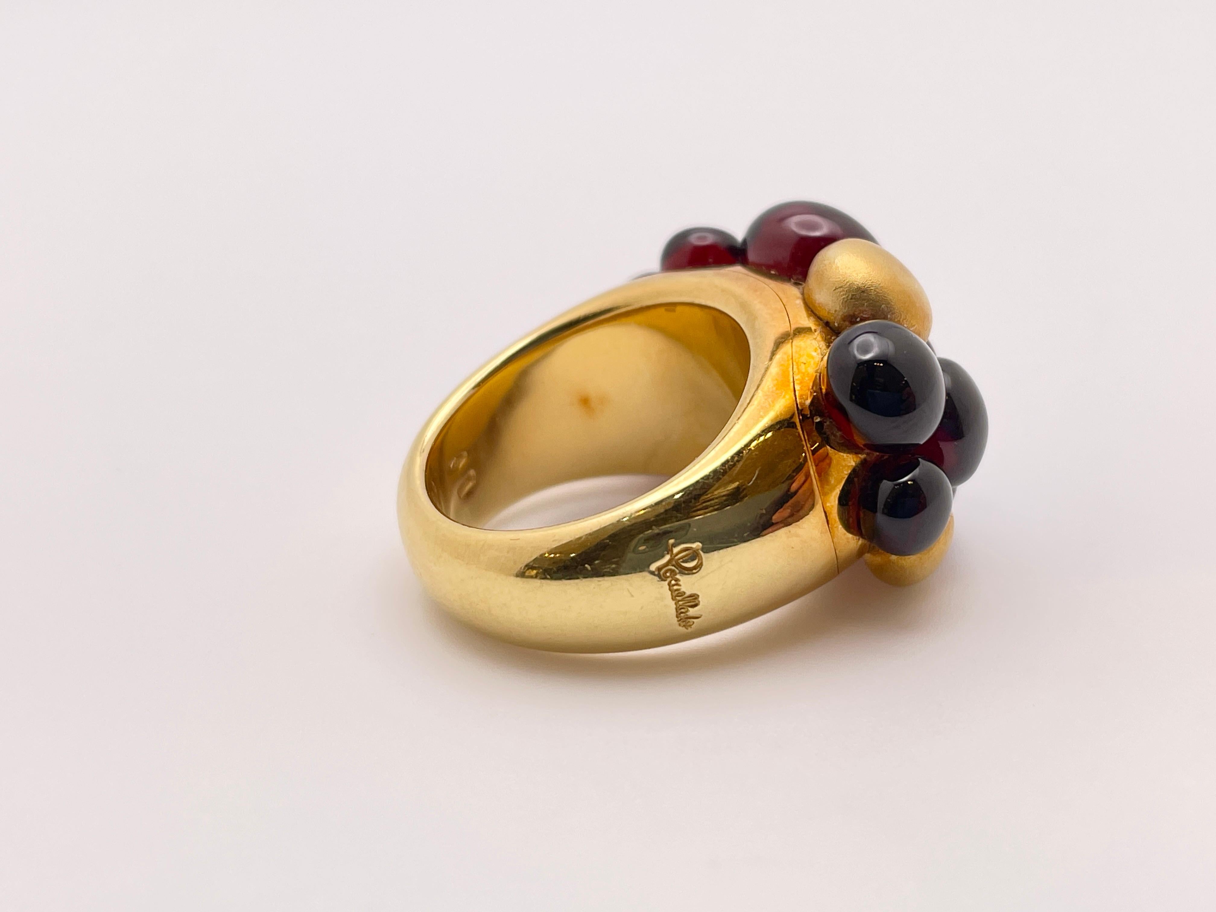 Pomellato 18K Yellow Gold Color Stone Ring For Sale 1
